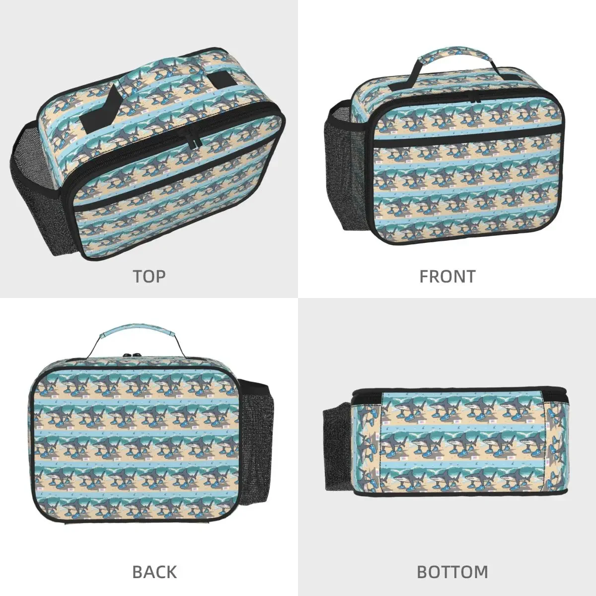 Tralalero Tralala Funny Shark Meme Italian Brainrot Insulated Lunch Bag for Kids School Cooler Thermal Food Box Tote Lunch Boxes