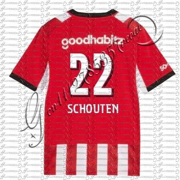 26/27 Herren Rot-Weiß Vertikal Gestreiftes Fußballtrikot Atmungsaktives Kurzarm-Trainingsjersey Uniform für Familienoutfits – Detail 4