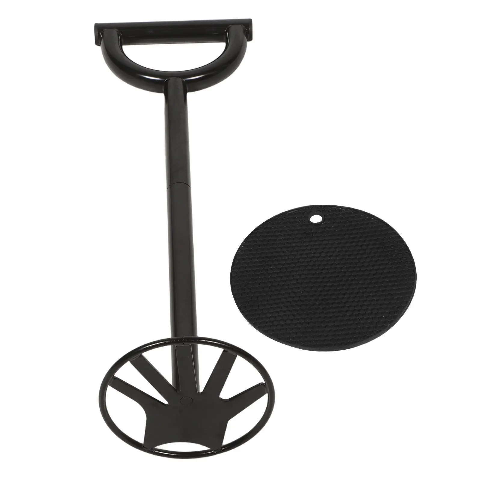 Manual Metal Kitchen Trash Compactor Garbage Compressor Freestanding Tamper Press Tool No Electric Waste Compression Waste