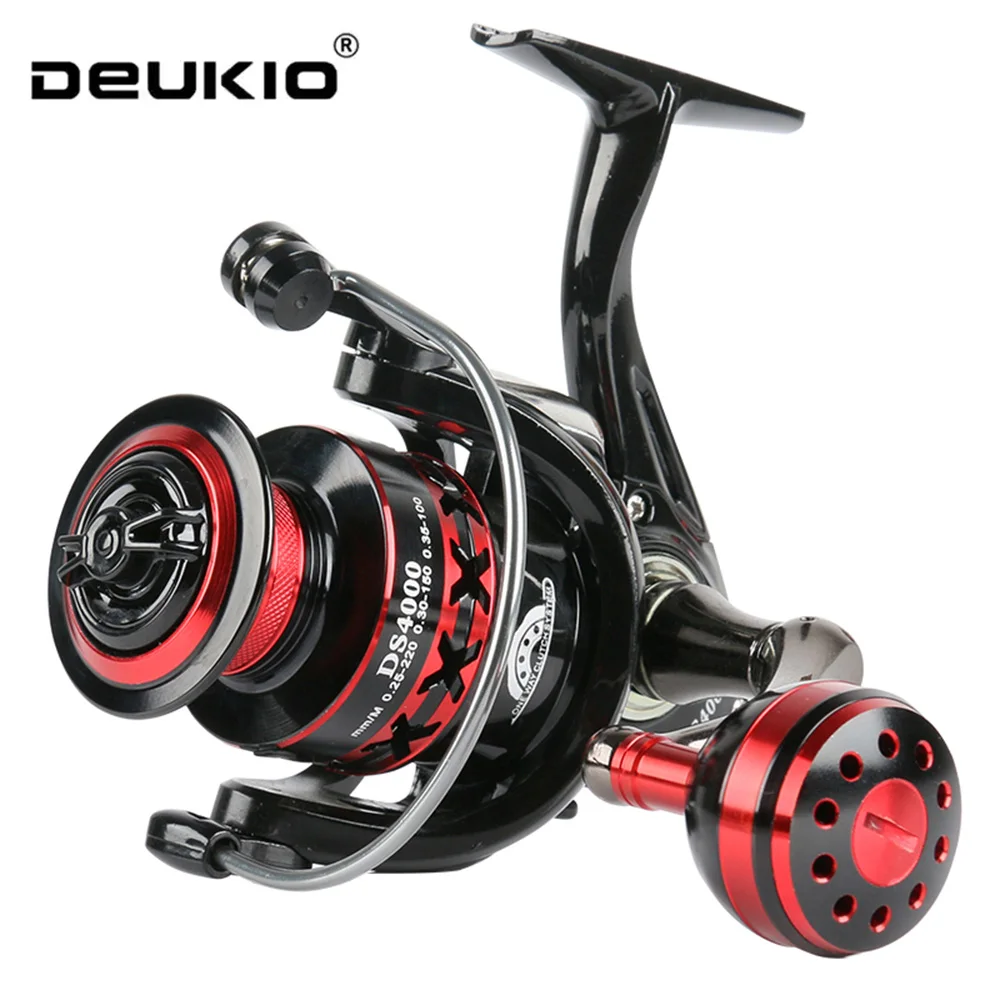 

DEUKIO DS 2000-7000 Fishing Reel 12kg Max Drag One-Way Gapless Spinning Reel Metal Spool Durable Freshwater Saltwater Reel