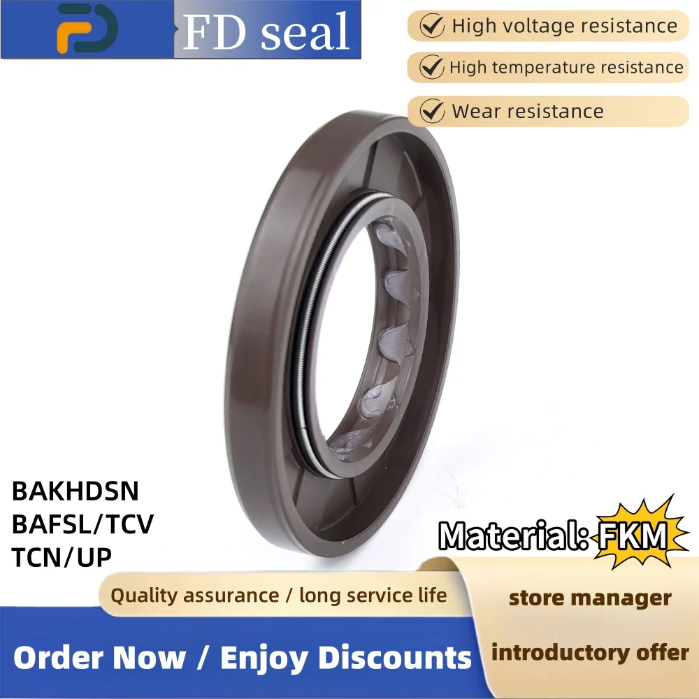 Plunger Pump Seal Oil Seal TCV 28.575*50.8*6.35mm FKM+NBR Motor Accessories Engineering 16253-18-NC Machinery O-ring