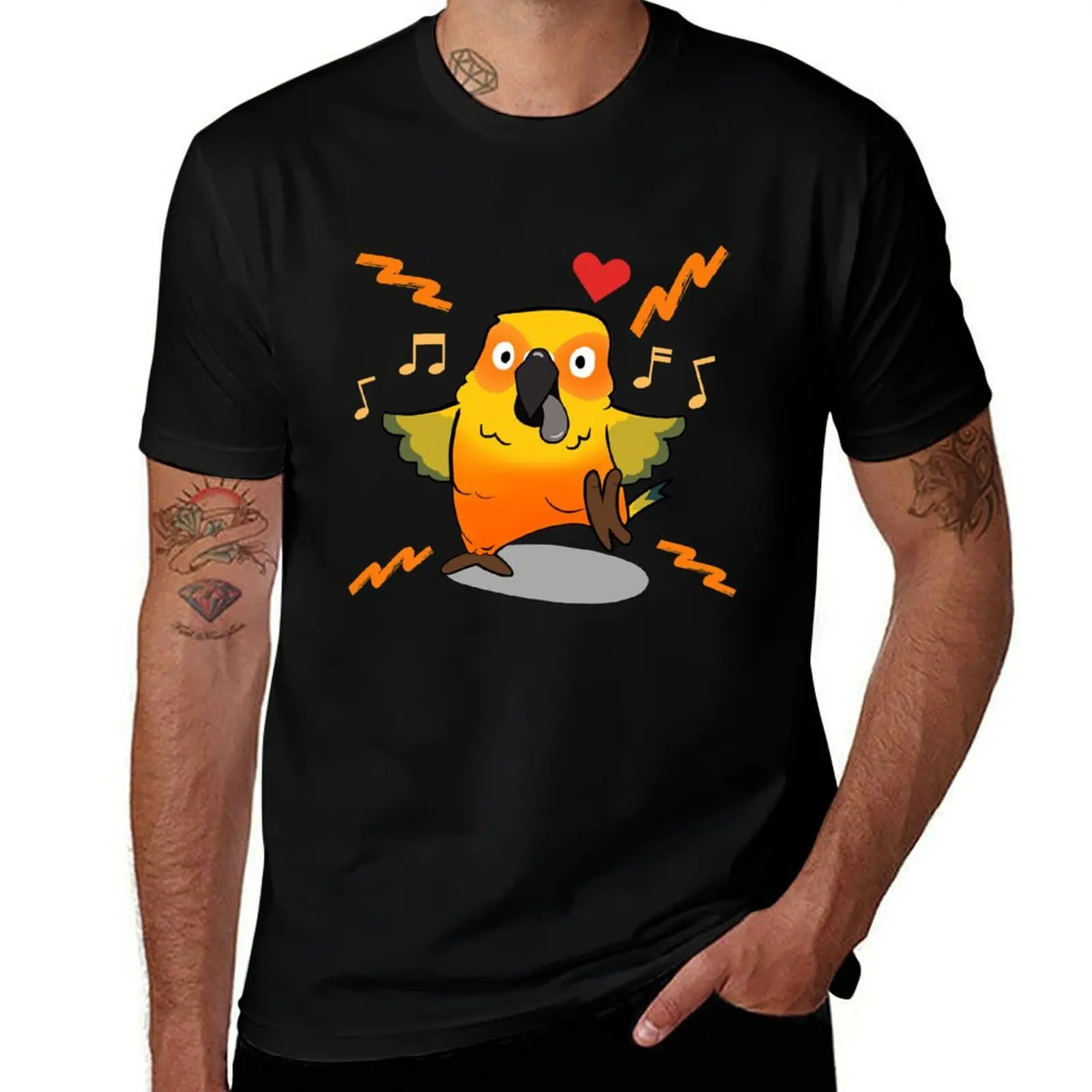 

Funny Sun Conure , Parrot funny gift T-Shirt Thanksgiving Casual Tee