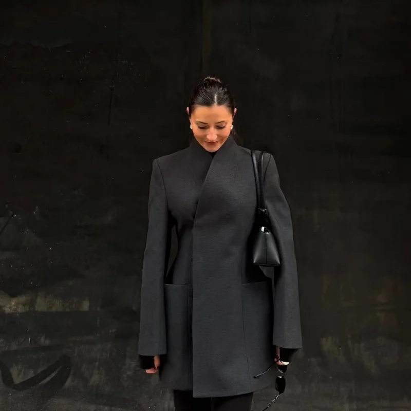 

Европейская и американская женская одежда, модный персонализированный костюм, пальто