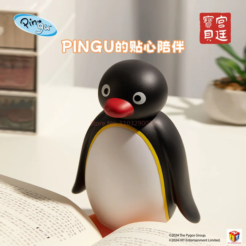 2025 novo pingu pinguim paipai lâmpada brinquedos luminosos genuíno pingu estatuetas atmosfera lâmpada decoração ornamentos meninas presentes de aniversário