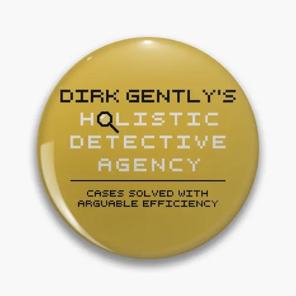 Dirk Gently Is Holistic Detective Agency  Soft Button Pin Decor Hat Badge Cartoon Brooch Collar Women Lover Cute Funny Lapel Pin