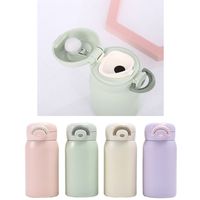 304 Stainless Steel Mini Thermos Cup Portable Small Capacity Pop-up Lock Mug 220/320ml Vacuum Flask Gift