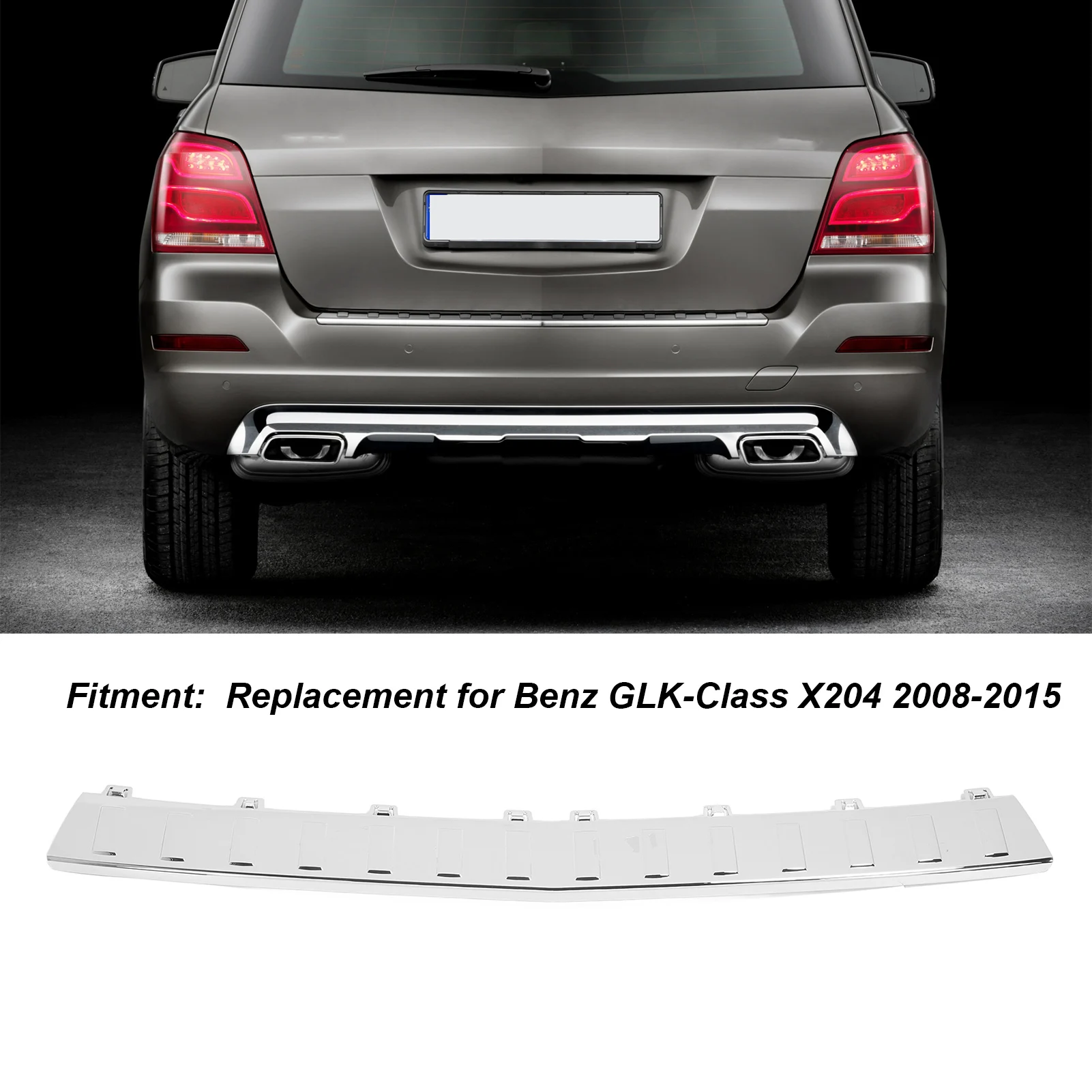 صفقة التخليص المصد الخلفي الجذع خطوة وسادة الكسوة لوحة القدم عتبة الحرس استبدال لبنز GLK-Class X204 2008 إلى 2015