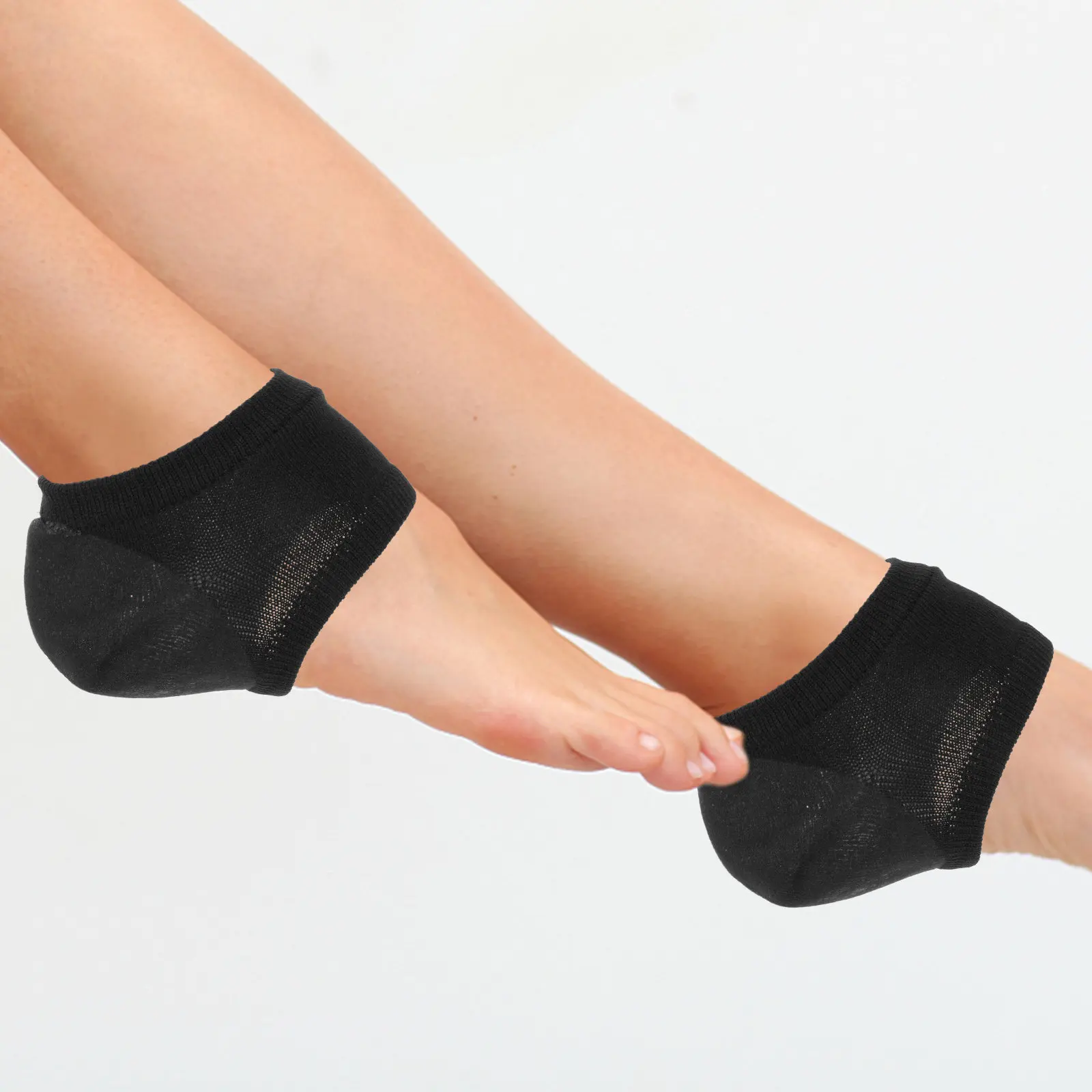 4Pairs Heel Moisturizing Socks Toeless Open Toe Breathable Heel Covers for Cracked Dry Feet Comfort Open Toe Socks