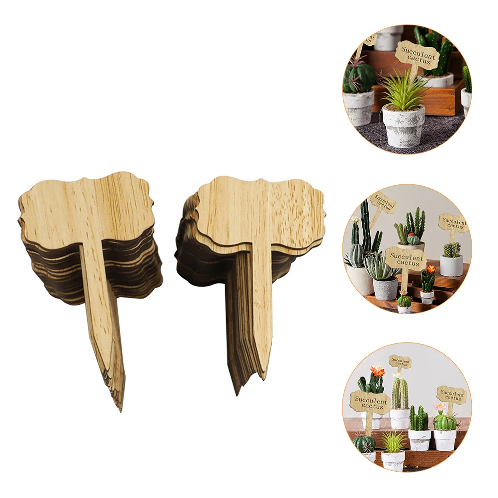50pcs Reusable Wooden Plant Labels – DIY Garden Markers for Plants Home  Waterproof Plant Identification Tags