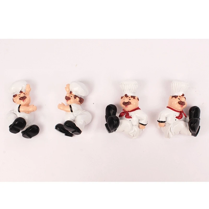 Cartoon Chef Pot Lid Holder Kitchen Cutting Board Pan Cover Utensil Holder Self-Adhesive Pot Lid Storage