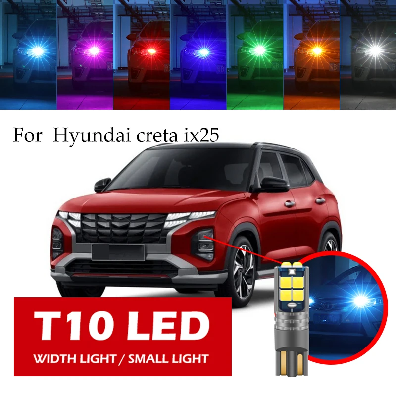 

1ps T10 LED W5W For Hyundai Creta Ix25 Side Door Light, Small Headlight, Car Boot, License Plate Light