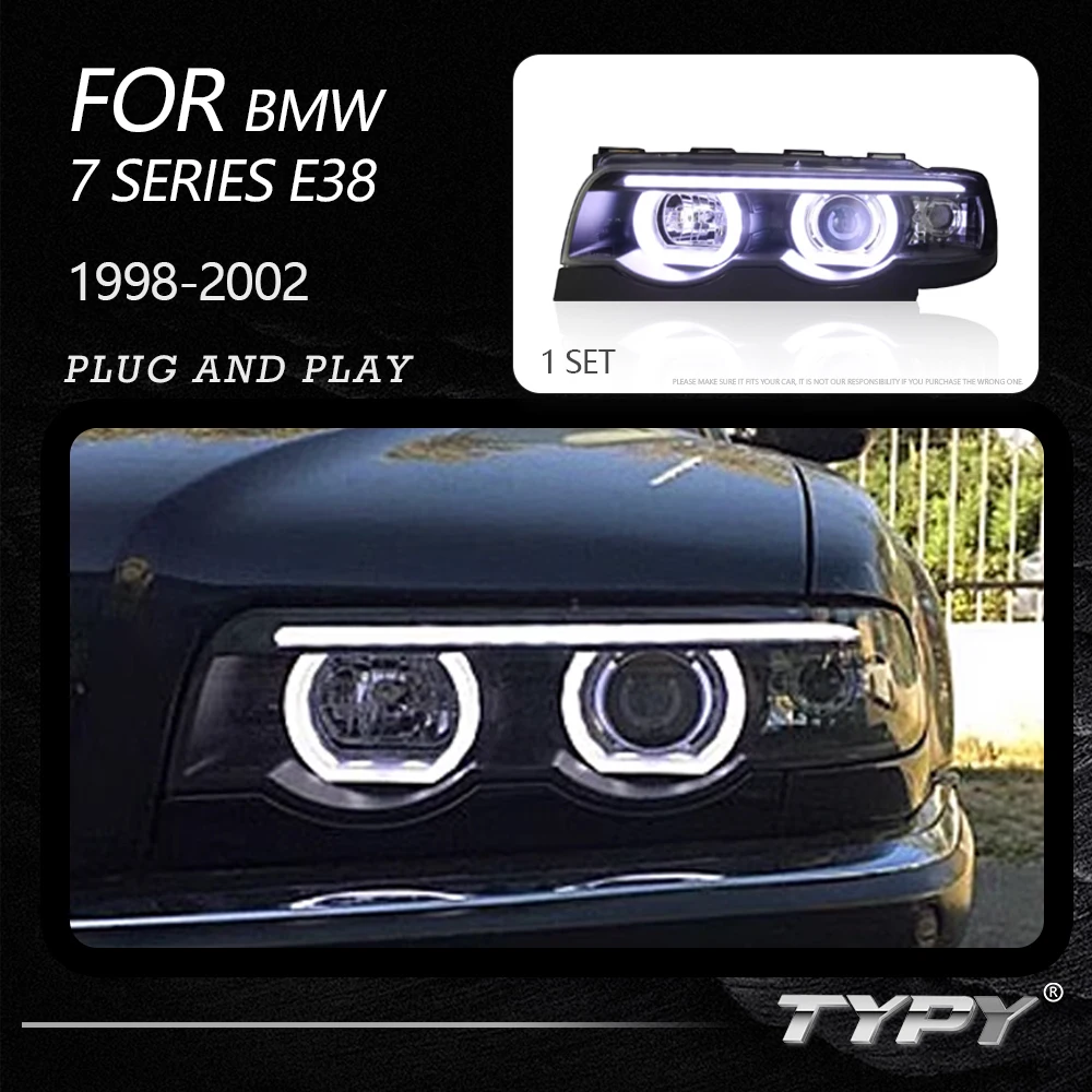 

TYPY Car Headlights For BMW 7 Series E38 1998-2002 LED Car Lamps Daytime Running Lights Dynamic Turn Signals Car Accessories