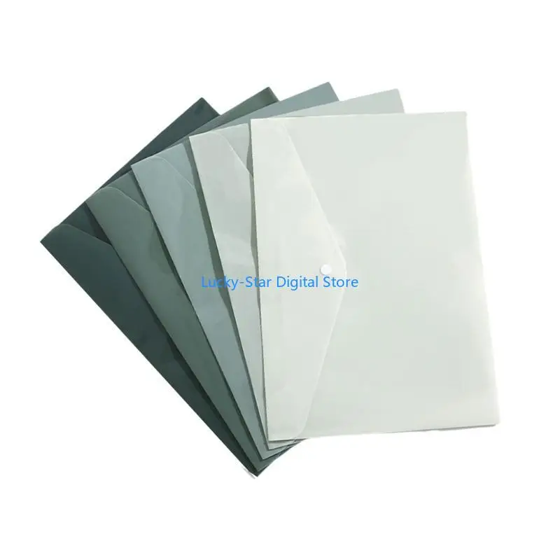 

N7MC Large Capacity File Folder Button Closure Water Resistant Document Pouches Letter Size File Envelope Hold 50 Sheets