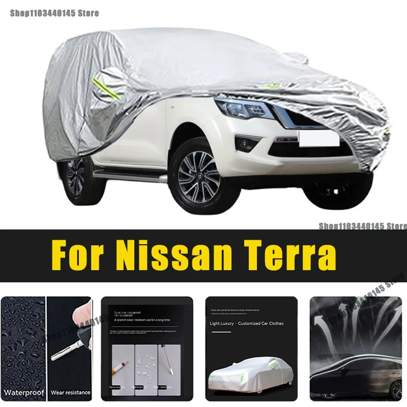 Full Car Covers Outdoor Sun UV Protection Dust Rain Snow Oxford cover Protective For Nissan Terra Accessories car umbrella