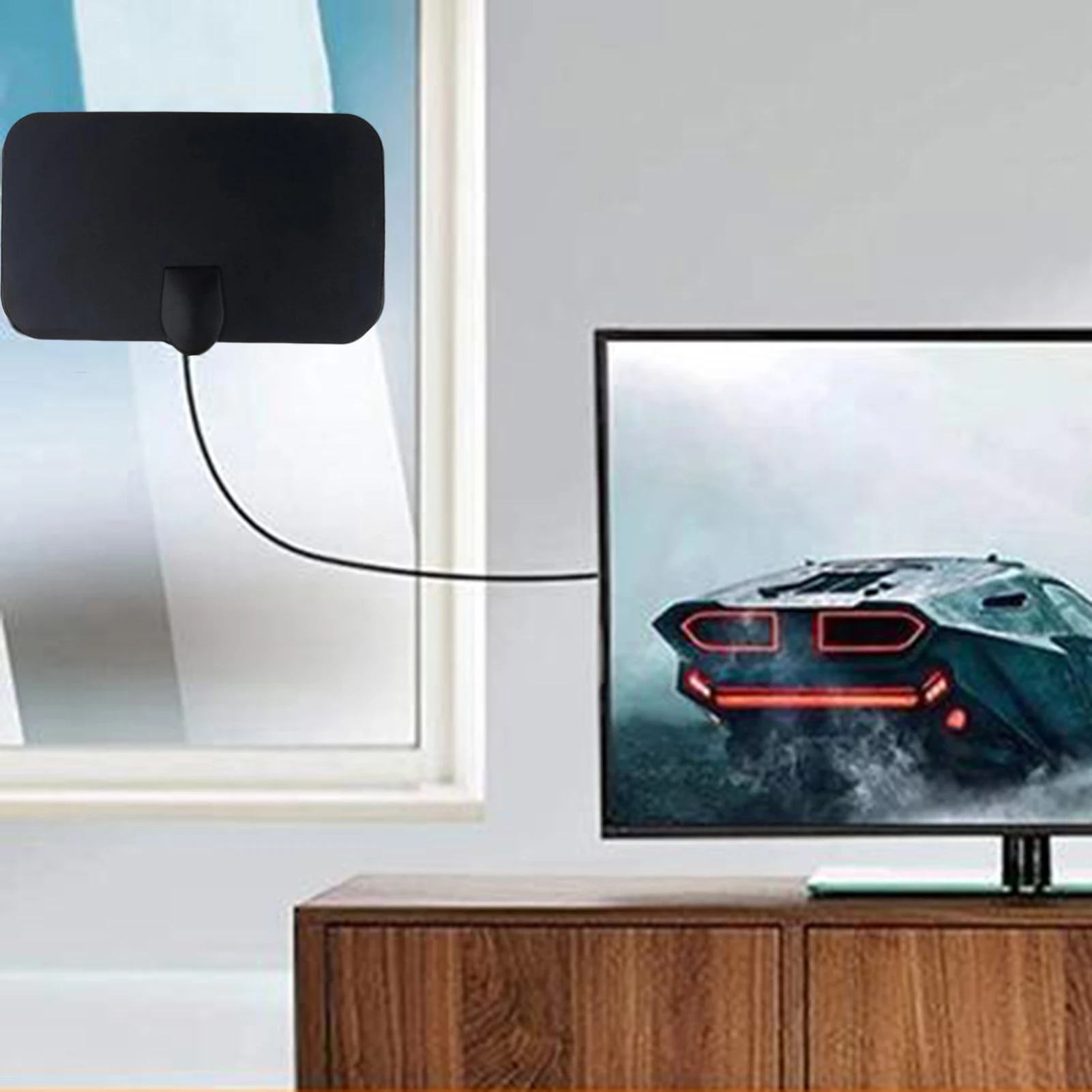 Antena HDTV para interior, canal libre de búsqueda 4K, antena de TV Digital para viajes en coche, RV, Smart TV