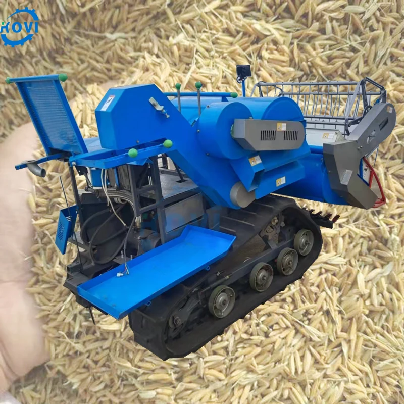 Automatic Combine Rice Harvester Machine Harvesting Rice Wheat Cutting Harvest Machine