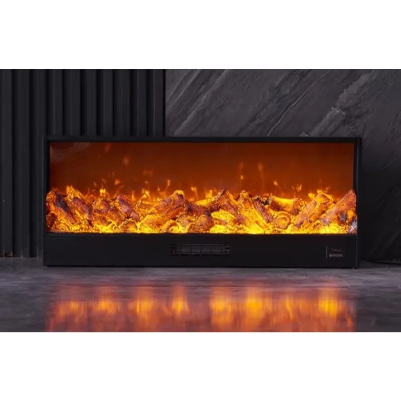 1000mm Silent 3D Electric Fireplace LED Flame Decorative Metal Household Fireplace