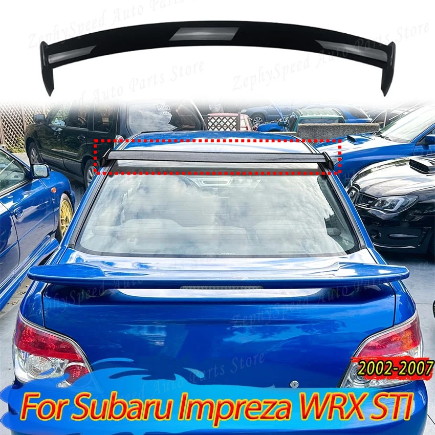 

Rear Roof Lip Spoiler For Subaru Impreza WRX STI 2002-2007 Car Rear Trunk Lid Spoiler Wing Lip Accessories Part Body Kit Tuning