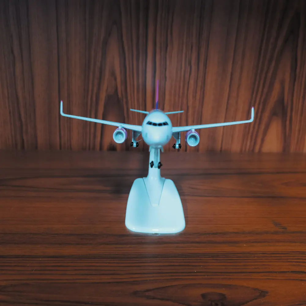 WIZZ-Air Aircraft Plane Model, Resin Base, Static Display, Airliner, Kids Souvenir, Model for Collection, New, 20cm, A321