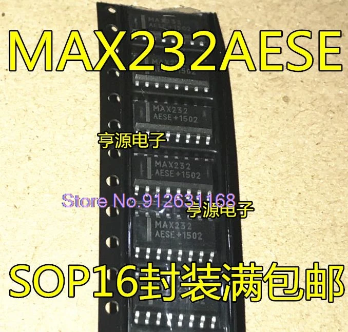 

(20PCS/LOT) MAX232 MAX232AESE RS-232 SOP16