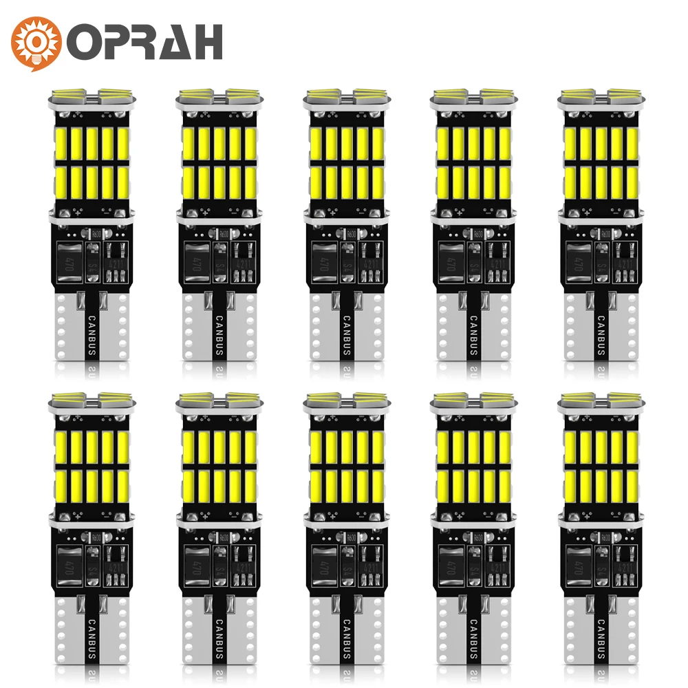 

Oprah 2/10 шт. W5W T10 фотолампы Canbus 4014 SMD 12 В фотолампы для освещения салона автомобиля приборное освещение номерной знак сигнальные лампы