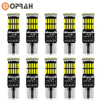 Oprah 2/10 pcs W5W T10 LED Bulbs Canbus 4014 SMD 12V LED For Car Interior Lights Instrument Lighting License Plate Signal Lamps