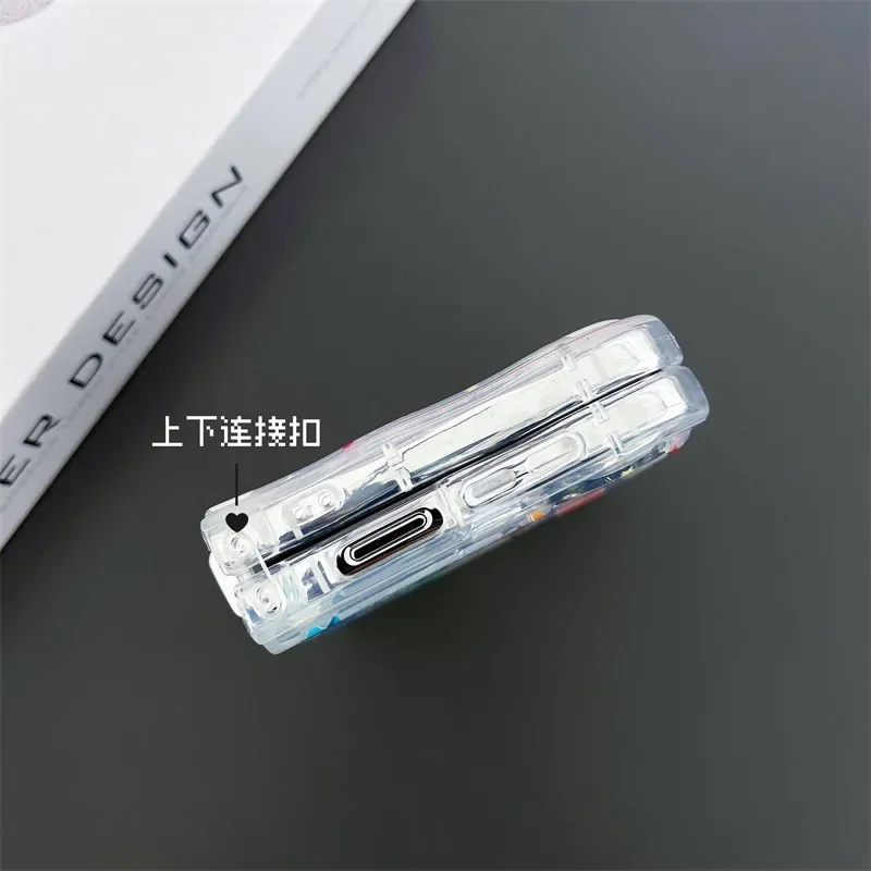 색종이 비행기 휴대폰 케이스, 삼성 갤럭시 Z 플립 6 5 4 3 용 후면 커버, ZFlip3 ZFlip4 ZFlip5 ZFlip6 보호 쉘