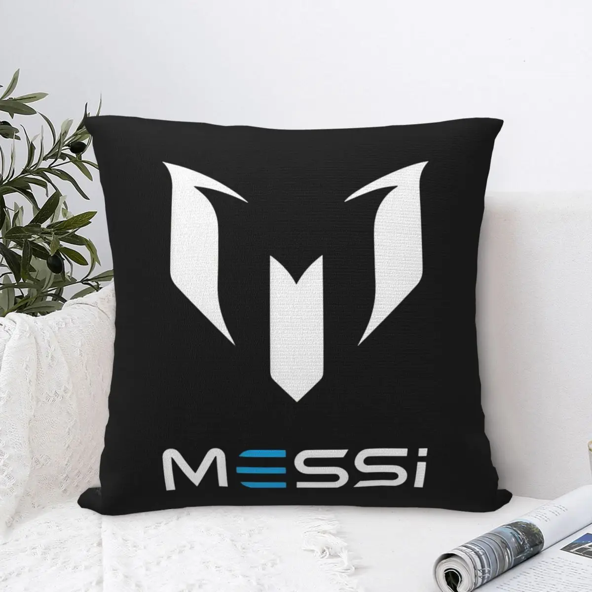 Messi Pillow Cases Football Soccer Cushion Covers Awesome Zipper Decor Pillowcase for Sofa 45*45cm