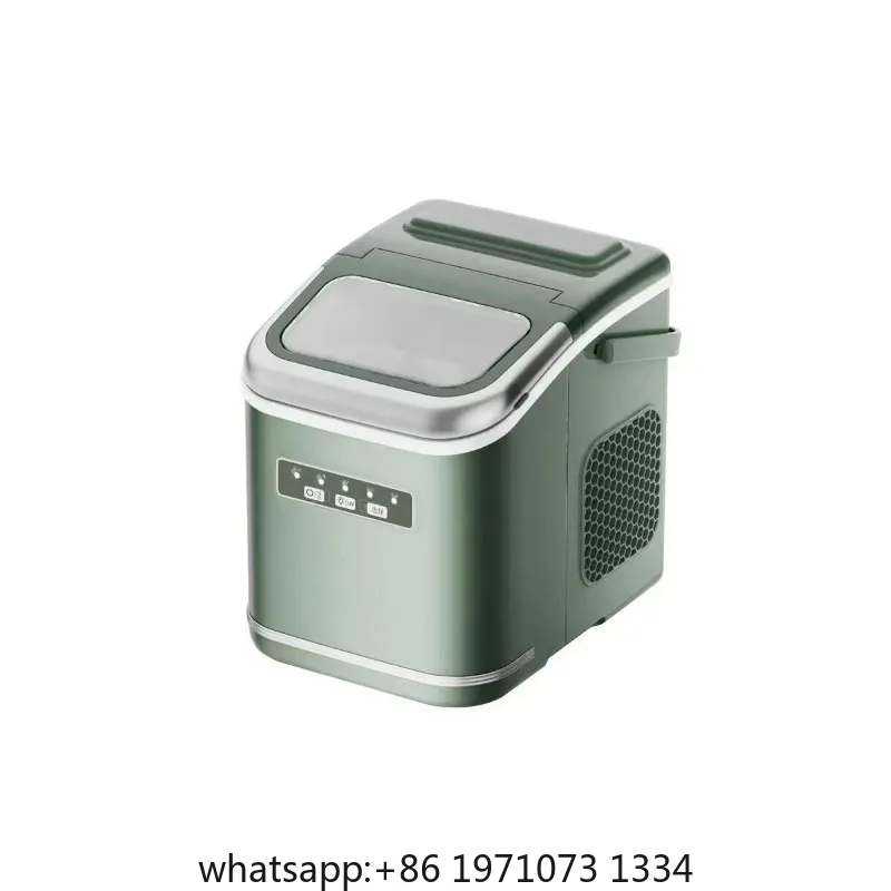 Ice Maker Machine, Portable Countertop with Self-Cleaning, 9 Cubes in 6 Mins, for Home/Office/Party,  Energy-Efficient&Low Noise