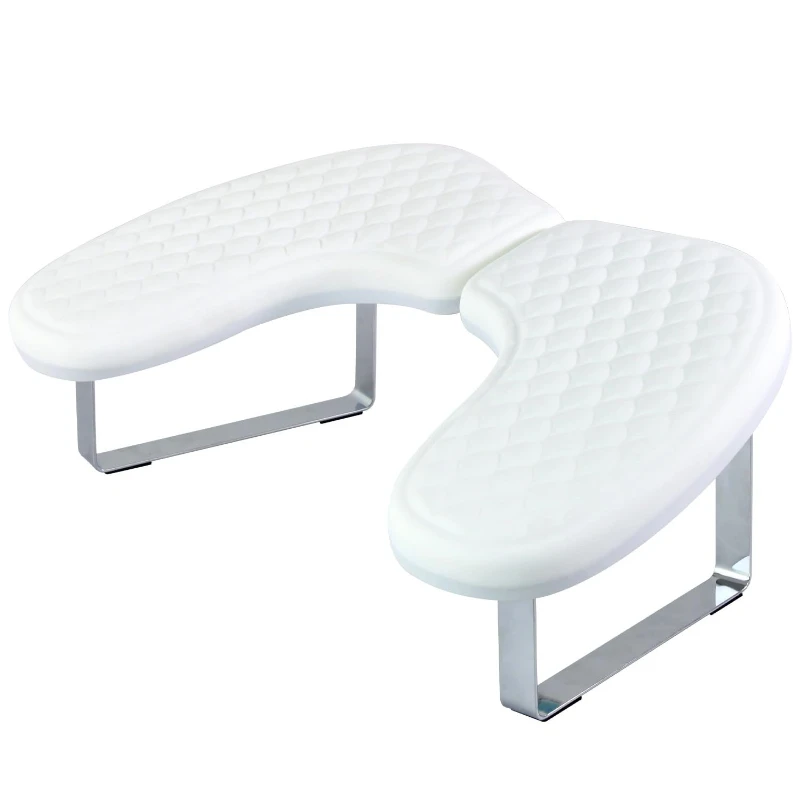 Professional Salon Luxury Foldable U-Shape Nail Arm Rest - Soft Leather Manicure Hand Pillow