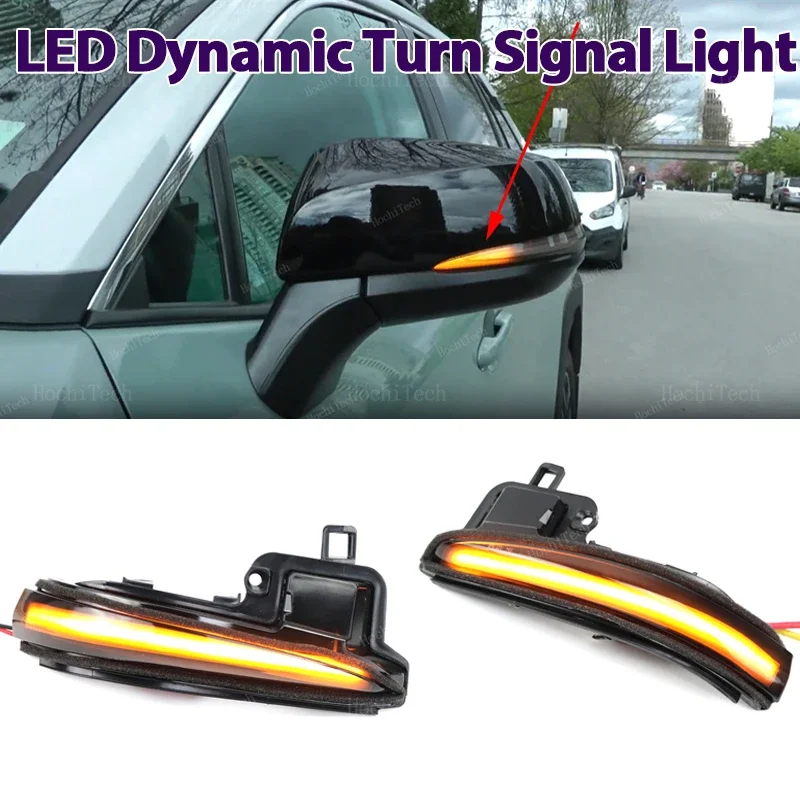 

2pcs Dynamic Turn Signal LED Light Side Mirror Indicator For Toyota Tacoma N300 Highlander Alphard Vellfire MK3 RAV4