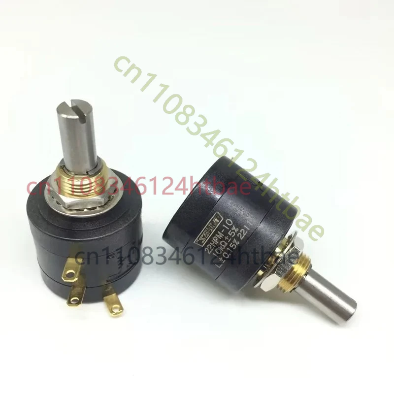 For 1PCS 22HPM-10 Multi-coil Wire Wound Potentiometer 1KΩ 2KΩ 5KΩ 10KΩ 3600 Degrees Rotatable Precision Adjustable Resistor