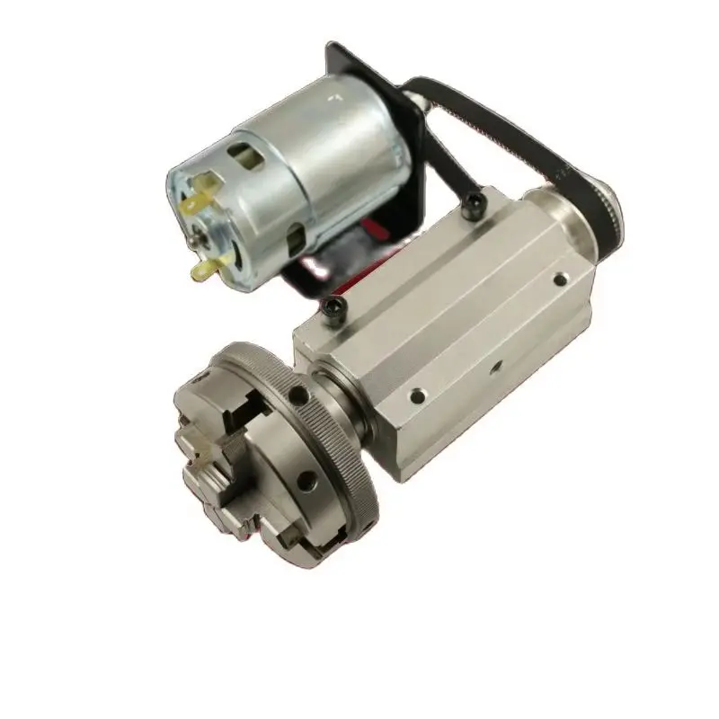 

80 Четырехкулачковый патрон, мини-токарный станок, деревообрабатывающие бусины, локомотив, токарный станок, шпиндель в сборе, 65, маленький 50, трехкулачковый поворотный патрон