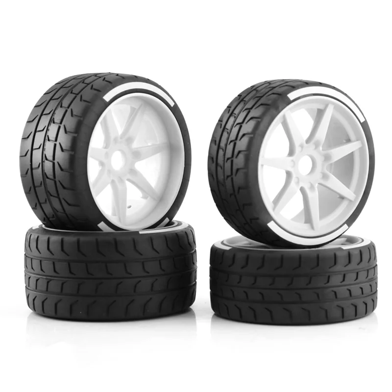 4Pcs 102mm 108mm Tire Tyre 17mm Wheel Hex for Arrma 1/7 Felony FSR Model GT RC Car Upgrade Parts, white