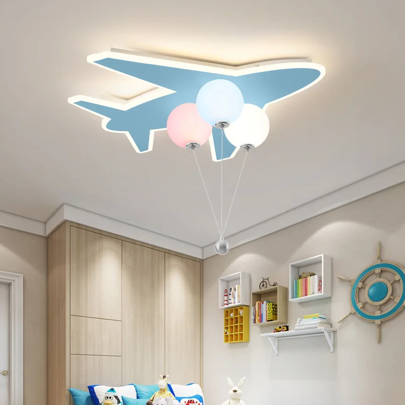 Imagem -04 - Luzes de Teto Led para Crianças Balão Avião Nuvens Quarto de Crianças Quarto Sala de Estar Lâmpada de Estudo Decoração