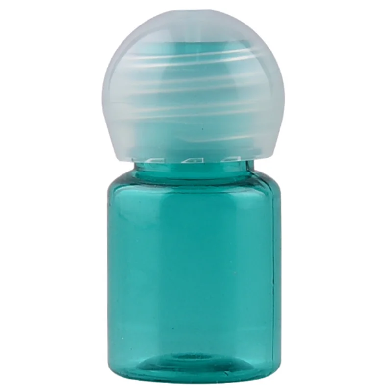

100pcs/lot free shopping Multicolor 5ml ball cap lotion bottle PET plastic small bottle with inner plug round cap