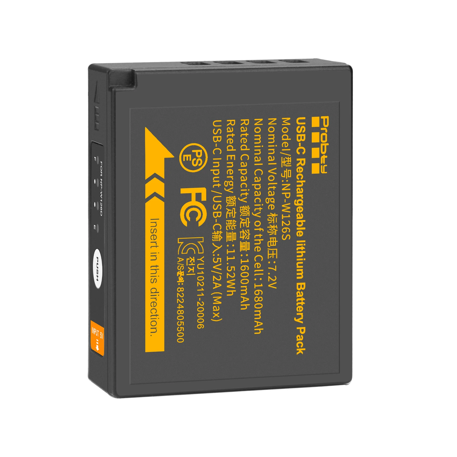 Kit USB-C PD CP-W126 Remplacement NP-W126 - Batterie Factice + Adaptateur Pour Fujifilm X-T3, X-T4, X100V, X-Pro3 Etc.
