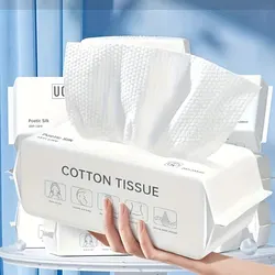 Extra Optics-Lingettes démaquillantes en coton doux et absorbant, serviettes pour le visage au poulet