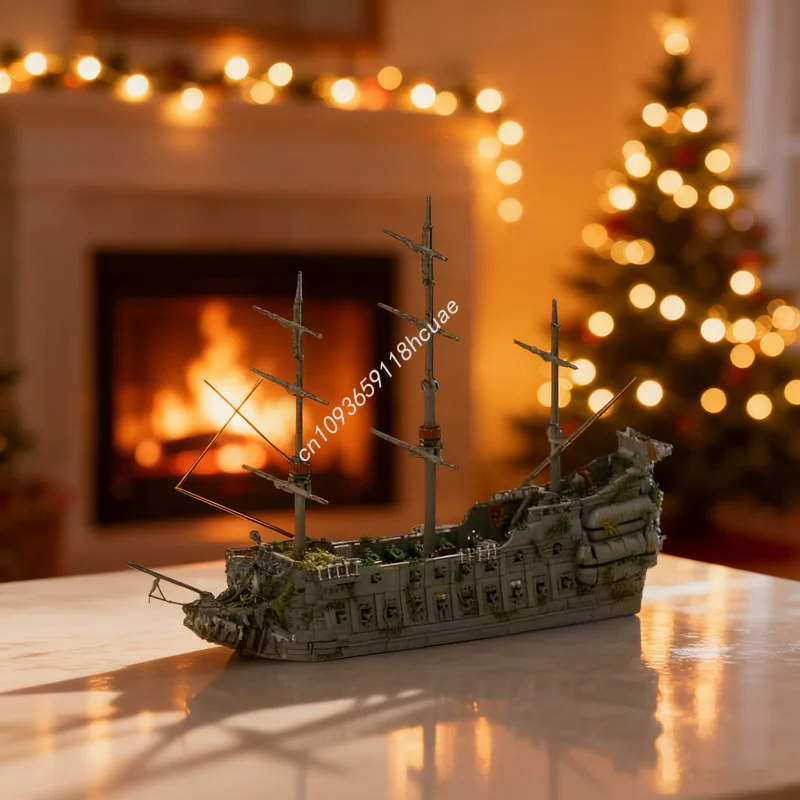 

5716pcs MOC TPS Flying Dutchman Pirates the Model Building blocks toy Architecture Christmas gifts Assemble creative idea Kids