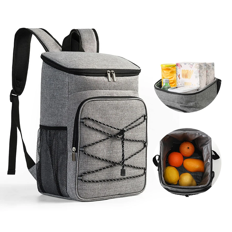 New Large Capacity Cooler Backpack Portable Travel Leakproof Picnic Lunch Bags for Women Men Durable Insulation Bag