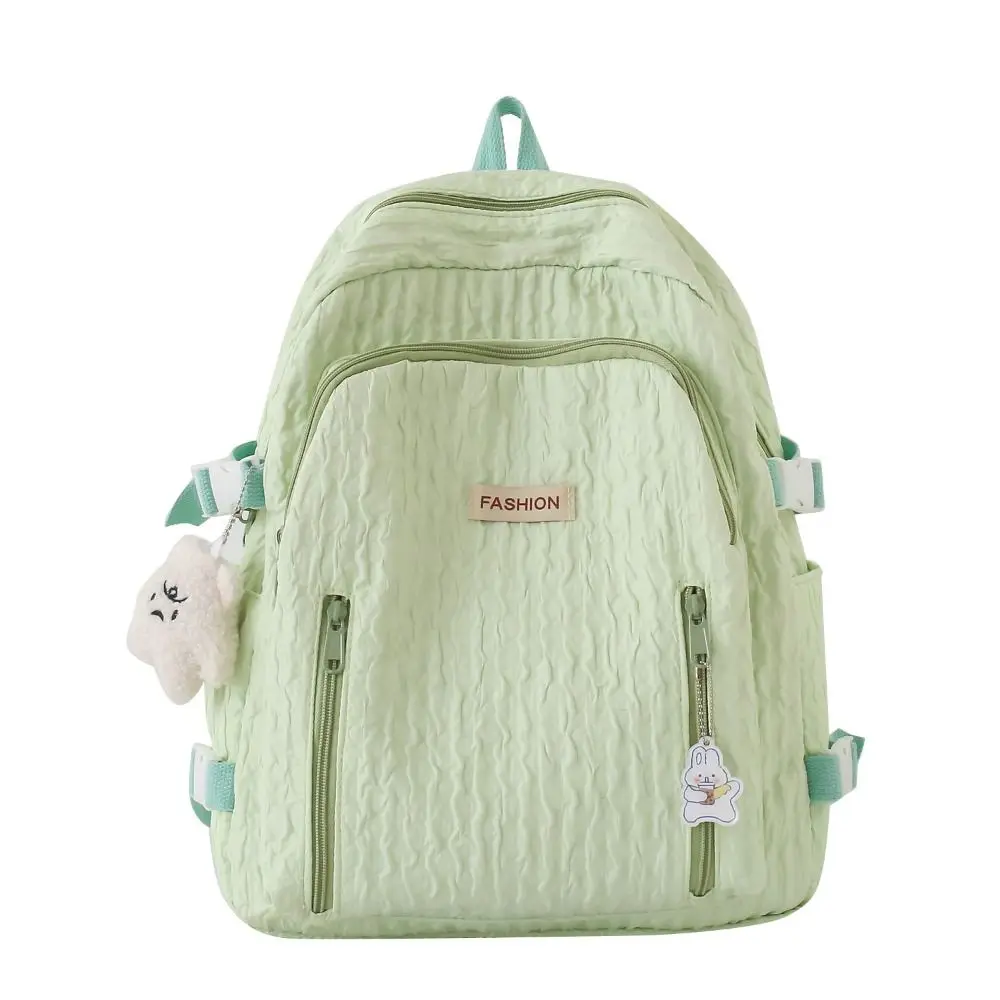 Soft Material Girls Schoolbags Black White Blue High School Size Large Capacity Backpack School Backpacks High School Students
