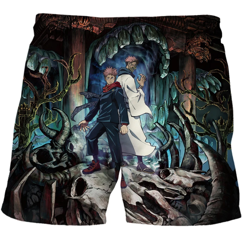 Anime Jujutsu Kaisen 3D Cosplay Shorts Gojo Satoru Costume  Summer Men/Women Casual Pants Shorts High Quality Short Homme