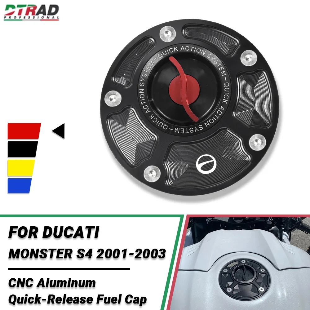 

Крышка топливного бака мотоцикла с ЧПУ для DUCATI MONSTER S4 2001-2003 2002 MONSTERS4, аксессуары, быстросъемная крышка топливного бака для газа