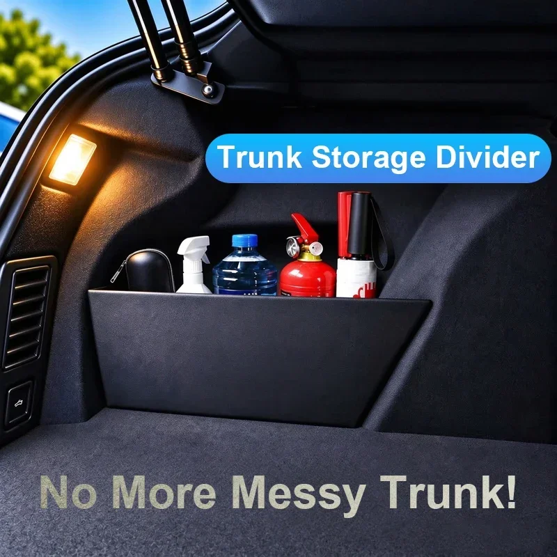 Car Trunk Storage Partition For Toyota Camry XV80 2025 Accessories 2024 2026 Rear Side Cargo Separator Organizer Baffle Panel