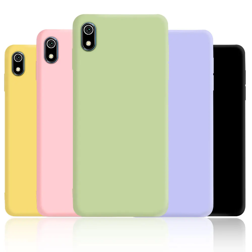 For Xiaomi Redmi 7A Case Matte Silicone Back Cover For Xiaomi Redmi7A Phone Cases For Redmi 7A Fundas Coque