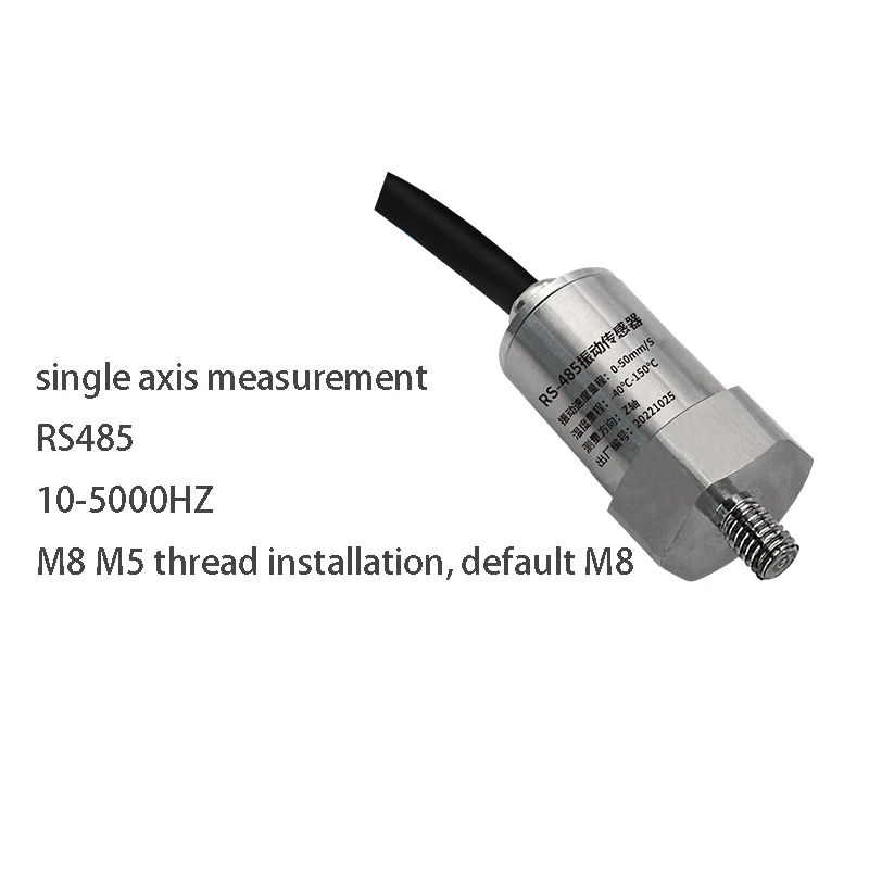 Vibration sensor single-axis three-axis displacement speed detector wireless temperature integrated vibration meter