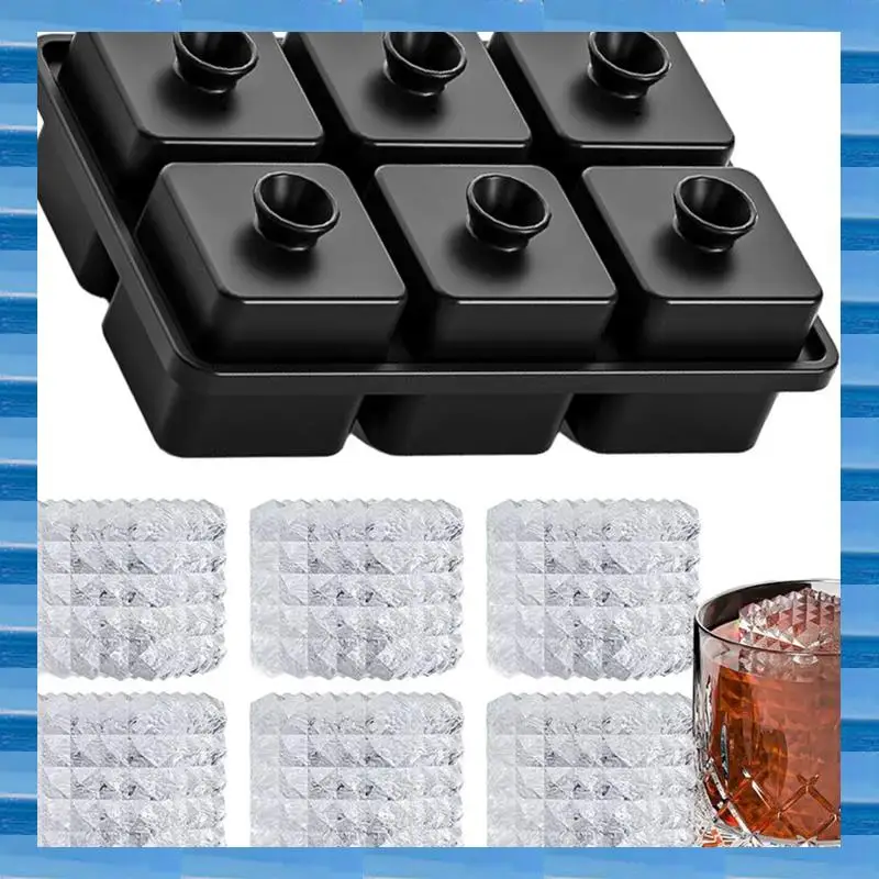 

AT53 Trays Round Silicone Tray Reusable Ice Mold Easy Release Ice Ball Maker With Funnel Wine Tools For Whiskey & Ice Lattice