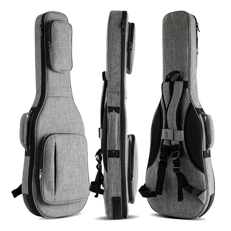 39 Inch Electric Guitar Bag Waterproof Electric Guitar Backpack Portable Multiple Pockets Protective Case Instruments Parts