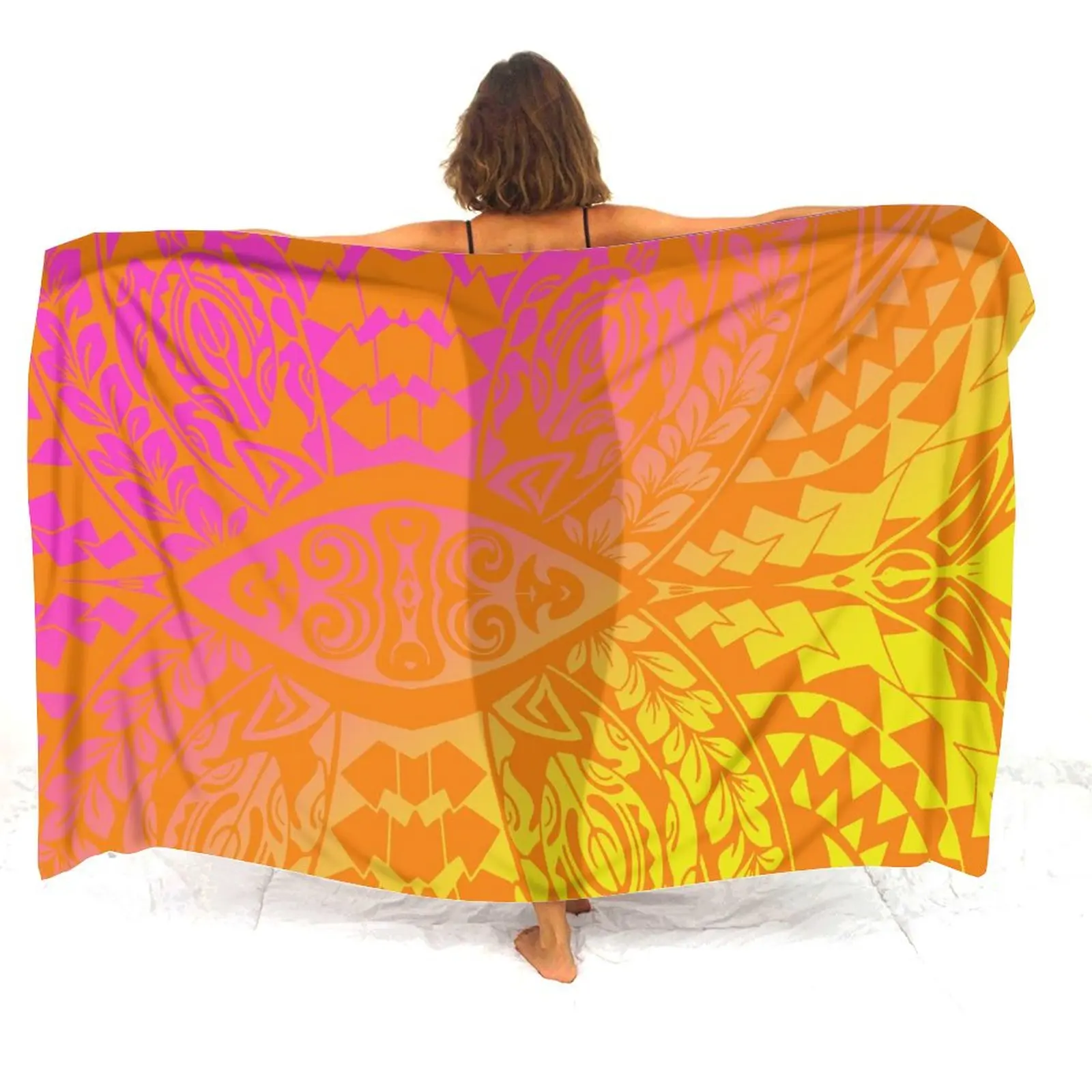 The Polynesian-Style Printed Sarong Dress Is A Must-Have For Beach Vacations And Can Be Customized