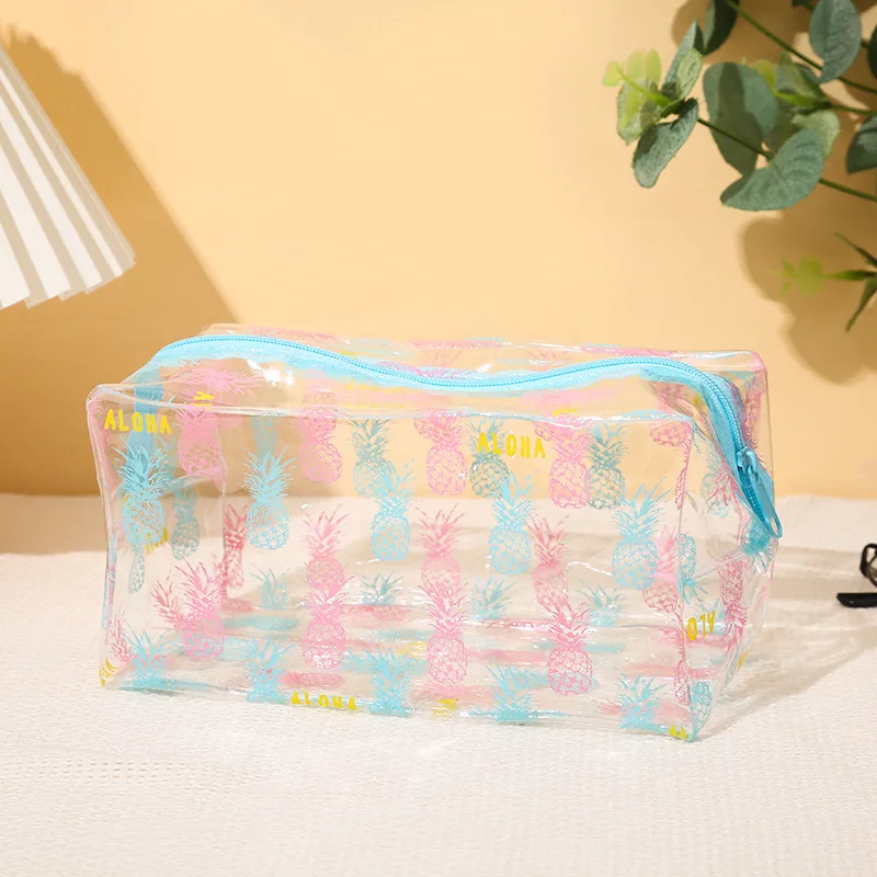 Transparent Waterproof Travel Cosmetic Bag Women Large Capacity Portable Makeup Bag Organizer Bathroom Toiletry Washbag Storage